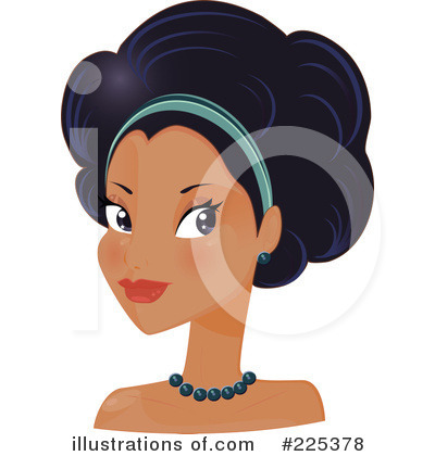 Royalty-Free (RF) Afro Clipart Illustration by Melisende Vector - Stock Sample #225378