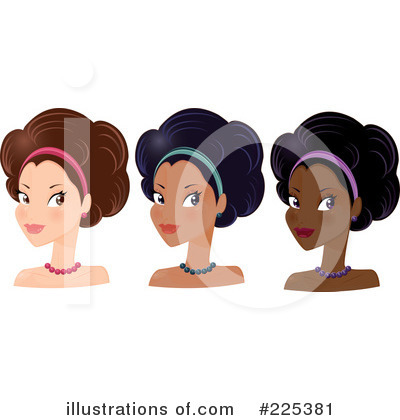 Royalty-Free (RF) Afro Clipart Illustration by Melisende Vector - Stock Sample #225381