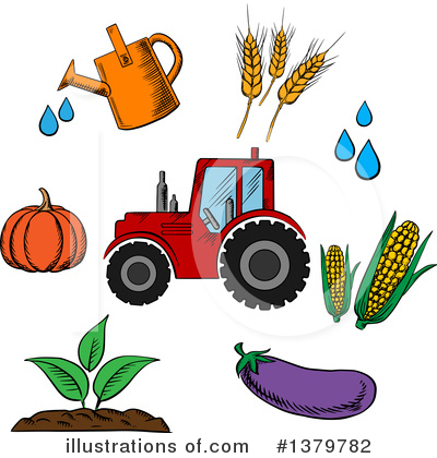 Farmer Clipart #1379782 by Vector Tradition SM