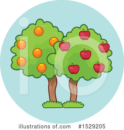 Orange Tree Clipart #1529205 by BNP Design Studio