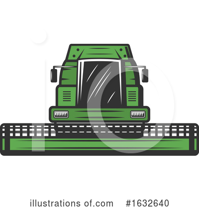 Tractor Clipart #1632640 by Vector Tradition SM