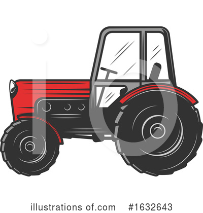 Tractor Clipart #1632643 by Vector Tradition SM