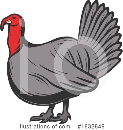 Turkey Bird Clipart #1632649 by Vector Tradition SM