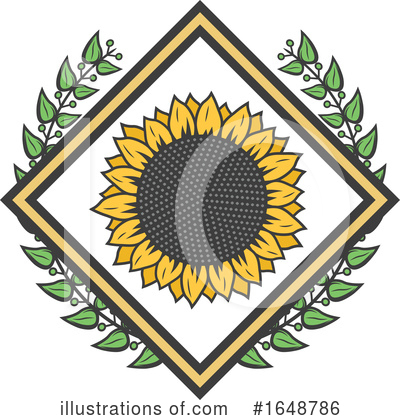Sunflower Clipart #1648786 by Vector Tradition SM