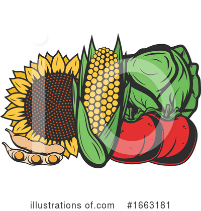 Sunflower Clipart #1663181 by Vector Tradition SM