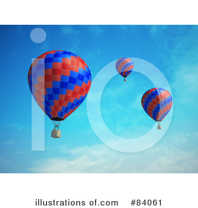 Royalty-Free (RF) Air Balloon Clipart Illustration by Mopic - Stock Sample #84061
