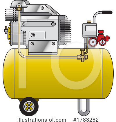 Royalty-Free (RF) Air Compressor Clipart Illustration by Lal Perera - Stock Sample #1783262