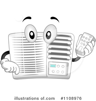 Royalty-Free (RF) Air Conditioner Clipart Illustration by BNP Design Studio - Stock Sample #1108976