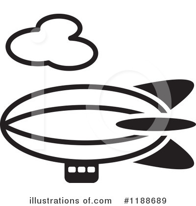 Royalty-Free (RF) Air Ship Clipart Illustration by Lal Perera - Stock Sample #1188689