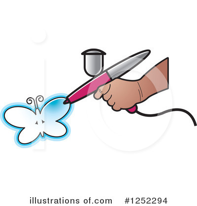 Royalty-Free (RF) Airbrushing Clipart Illustration by Lal Perera - Stock Sample #1252294