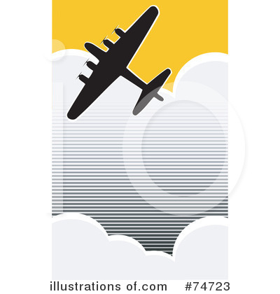 Royalty-Free (RF) Aircraft Clipart Illustration by xunantunich - Stock Sample #74723