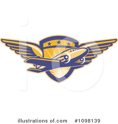Airlines Clipart #1098139 by patrimonio