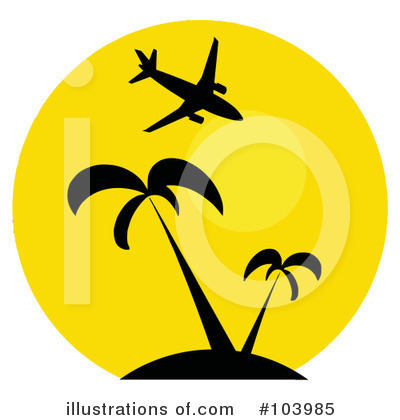 Royalty-Free (RF) Airplane Clipart Illustration by Hit Toon - Stock Sample #103985