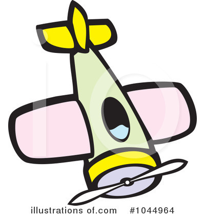 Royalty-Free (RF) Airplane Clipart Illustration by xunantunich - Stock Sample #1044964