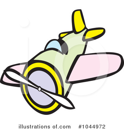 Royalty-Free (RF) Airplane Clipart Illustration by xunantunich - Stock Sample #1044972