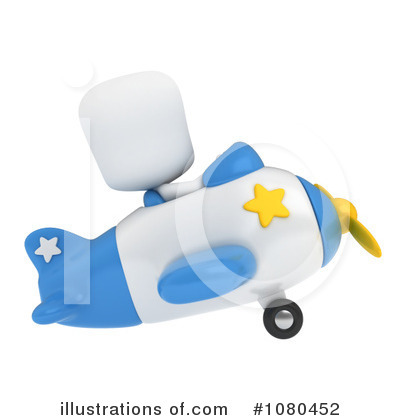 Royalty-Free (RF) Airplane Clipart Illustration by BNP Design Studio - Stock Sample #1080452