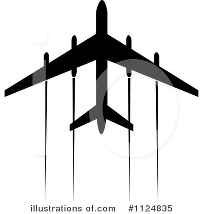 Royalty-Free (RF) Airplane Clipart Illustration by Vector Tradition SM - Stock Sample #1124835