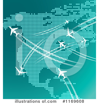 Royalty-Free (RF) Airplane Clipart Illustration by Vector Tradition SM - Stock Sample #1169608