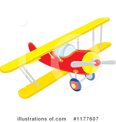 Royalty-Free (RF) Airplane Clipart Illustration by Alex Bannykh - Stock Sample #1177607