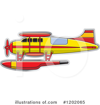 Royalty-Free (RF) Airplane Clipart Illustration by Lal Perera - Stock Sample #1202065