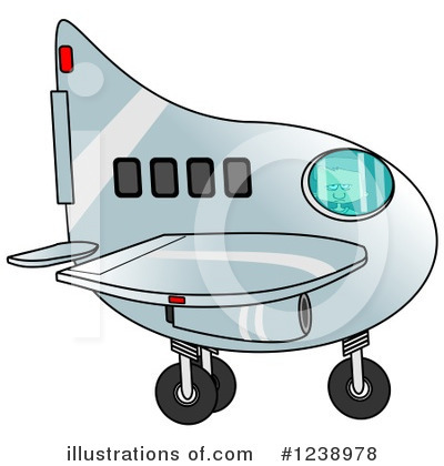 Royalty-Free (RF) Airplane Clipart Illustration by djart - Stock Sample #1238978