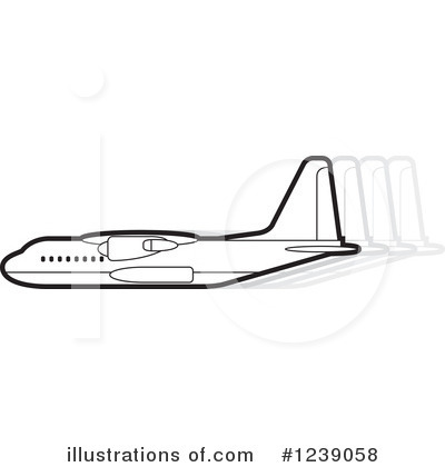 Royalty-Free (RF) Airplane Clipart Illustration by Lal Perera - Stock Sample #1239058