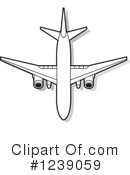 Airplane Clipart #1239059 by Lal Perera