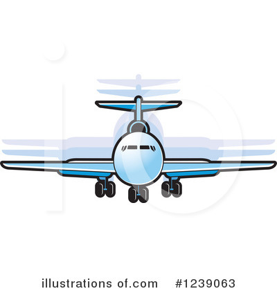 Royalty-Free (RF) Airplane Clipart Illustration by Lal Perera - Stock Sample #1239063