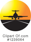 Airplane Clipart #1239064 by Lal Perera