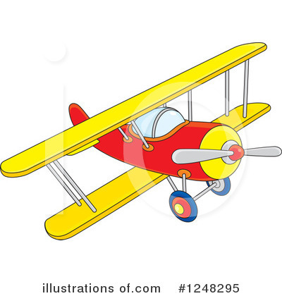 Royalty-Free (RF) Airplane Clipart Illustration by Alex Bannykh - Stock Sample #1248295