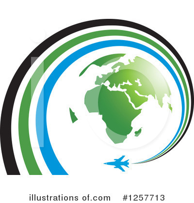 Royalty-Free (RF) Airplane Clipart Illustration by Lal Perera - Stock Sample #1257713