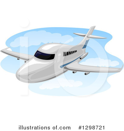 Royalty-Free (RF) Airplane Clipart Illustration by BNP Design Studio - Stock Sample #1298721