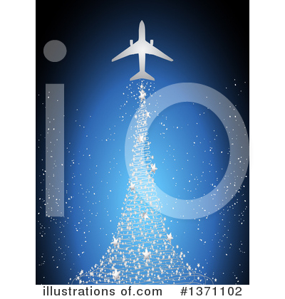 Royalty-Free (RF) Airplane Clipart Illustration by elaineitalia - Stock Sample #1371102