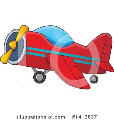 Plane Clipart #1413837 by visekart
