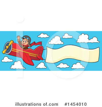 Royalty-Free (RF) Airplane Clipart Illustration by visekart - Stock Sample #1454010