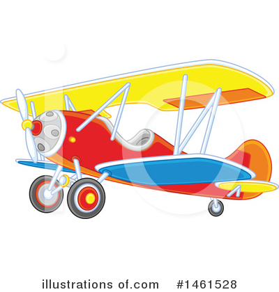 Royalty-Free (RF) Airplane Clipart Illustration by Alex Bannykh - Stock Sample #1461528