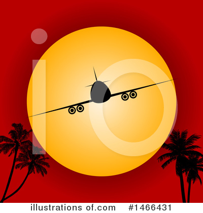 Royalty-Free (RF) Airplane Clipart Illustration by elaineitalia - Stock Sample #1466431