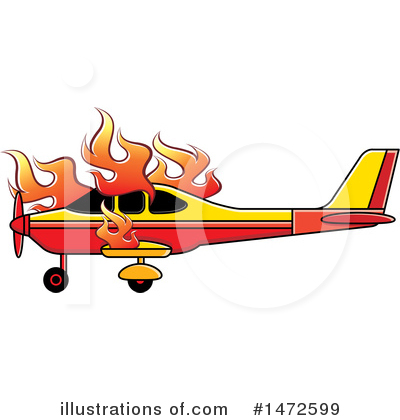 Royalty-Free (RF) Airplane Clipart Illustration by Lal Perera - Stock Sample #1472599