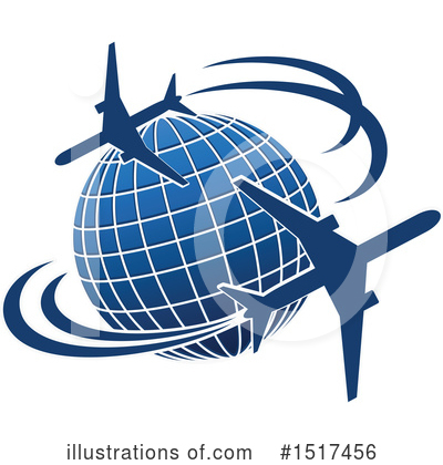 Royalty-Free (RF) Airplane Clipart Illustration by Vector Tradition SM - Stock Sample #1517456