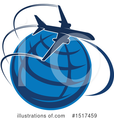 Royalty-Free (RF) Airplane Clipart Illustration by Vector Tradition SM - Stock Sample #1517459