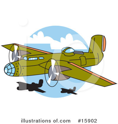 Royalty-Free (RF) Airplane Clipart Illustration by Andy Nortnik - Stock Sample #15902