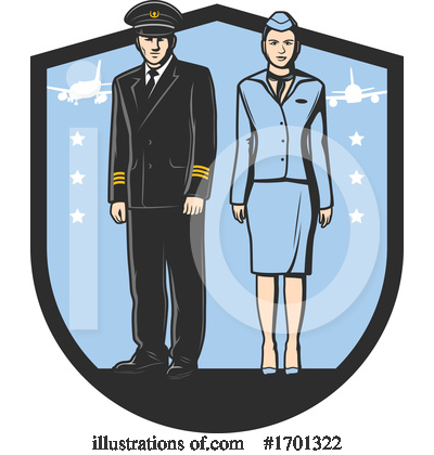 Flight Attendant Clipart #1701322 by Vector Tradition SM
