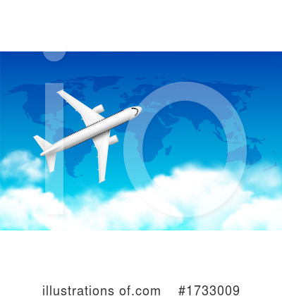 Royalty-Free (RF) Airplane Clipart Illustration by Vector Tradition SM - Stock Sample #1733009