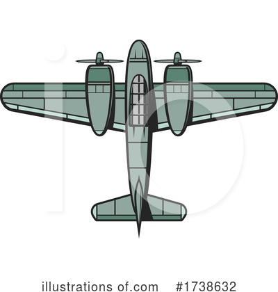 Royalty-Free (RF) Airplane Clipart Illustration by Vector Tradition SM - Stock Sample #1738632