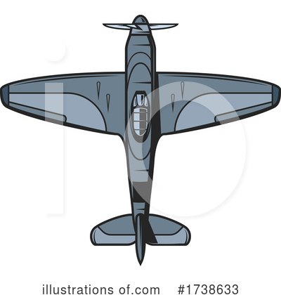 Royalty-Free (RF) Airplane Clipart Illustration by Vector Tradition SM - Stock Sample #1738633