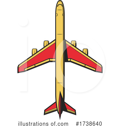 Royalty-Free (RF) Airplane Clipart Illustration by Vector Tradition SM - Stock Sample #1738640