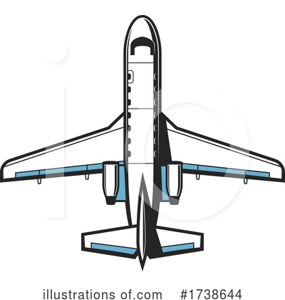 Royalty-Free (RF) Airplane Clipart Illustration by Vector Tradition SM - Stock Sample #1738644