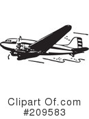 Airplane Clipart #209583 by BestVector