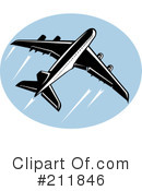 Airplane Clipart #211846 by patrimonio