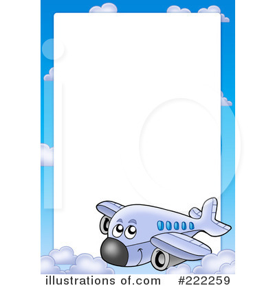 Royalty-Free (RF) Airplane Clipart Illustration by visekart - Stock Sample #222259